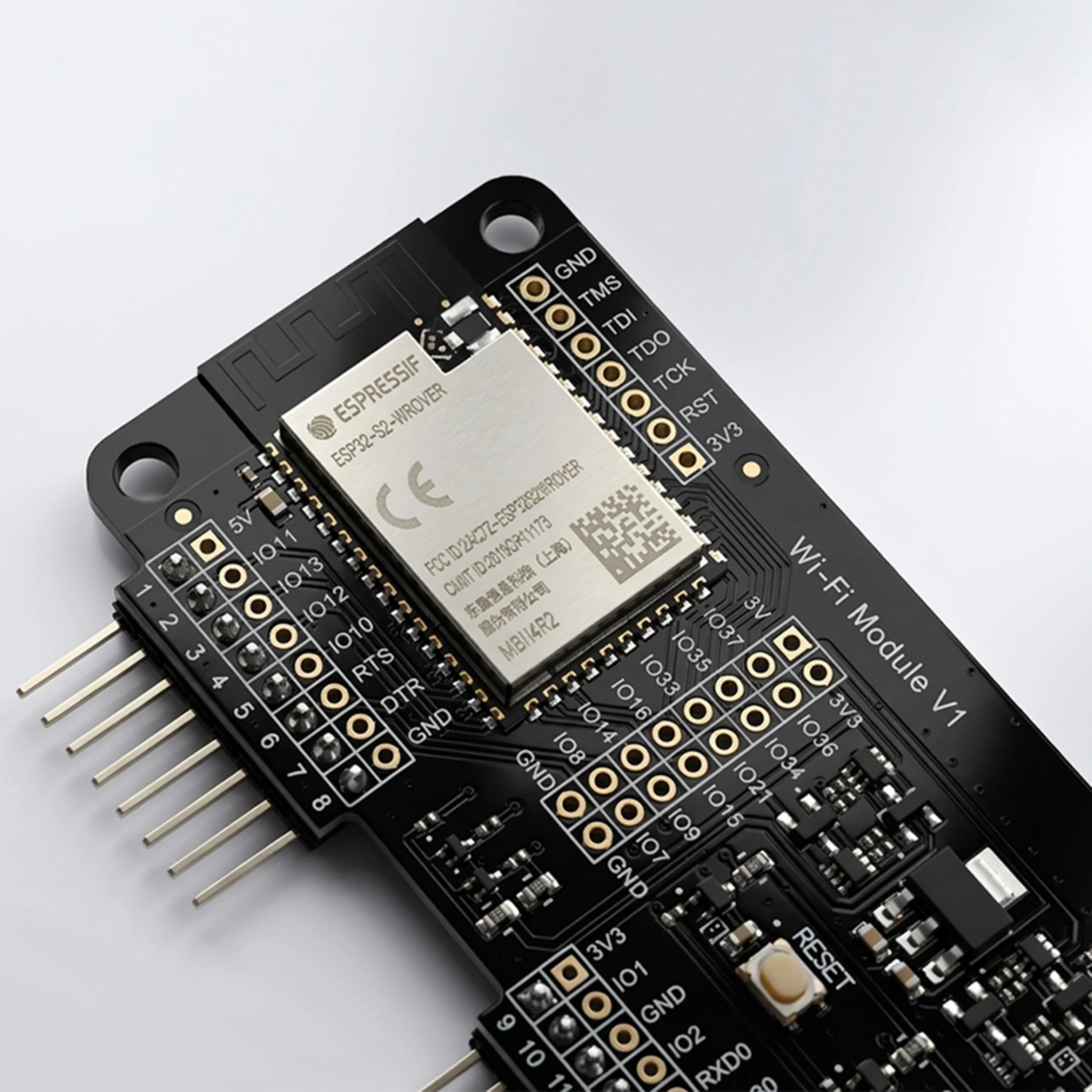 Płytka rozszerzeń Wi-Fi do Flipper Zero, ESP32-S2, z gotowym oprogramowaniem, czarna płytka PCB, USB-C, PINGEQUA, czarna. — zdjęcie produktu 3
