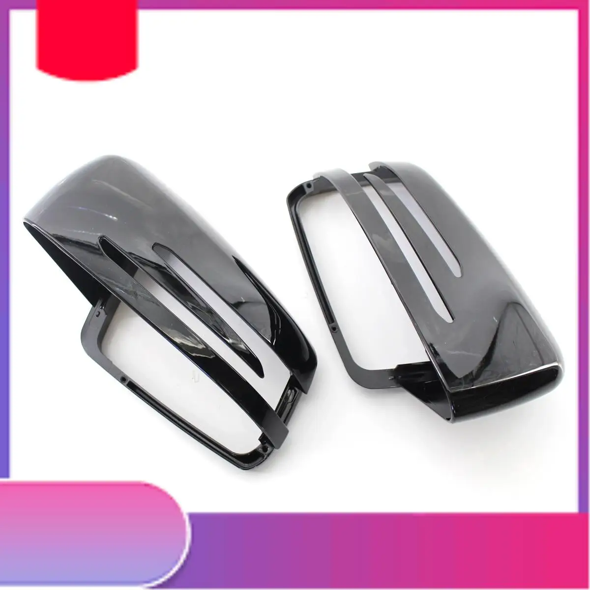 

1 Pair Door Mirror Covers Side Mirror Caps For Mercedes-BENZ C E S GL Class W204 W212 W221 CLA GLA 2009-2013 Gloss Black-Y79A