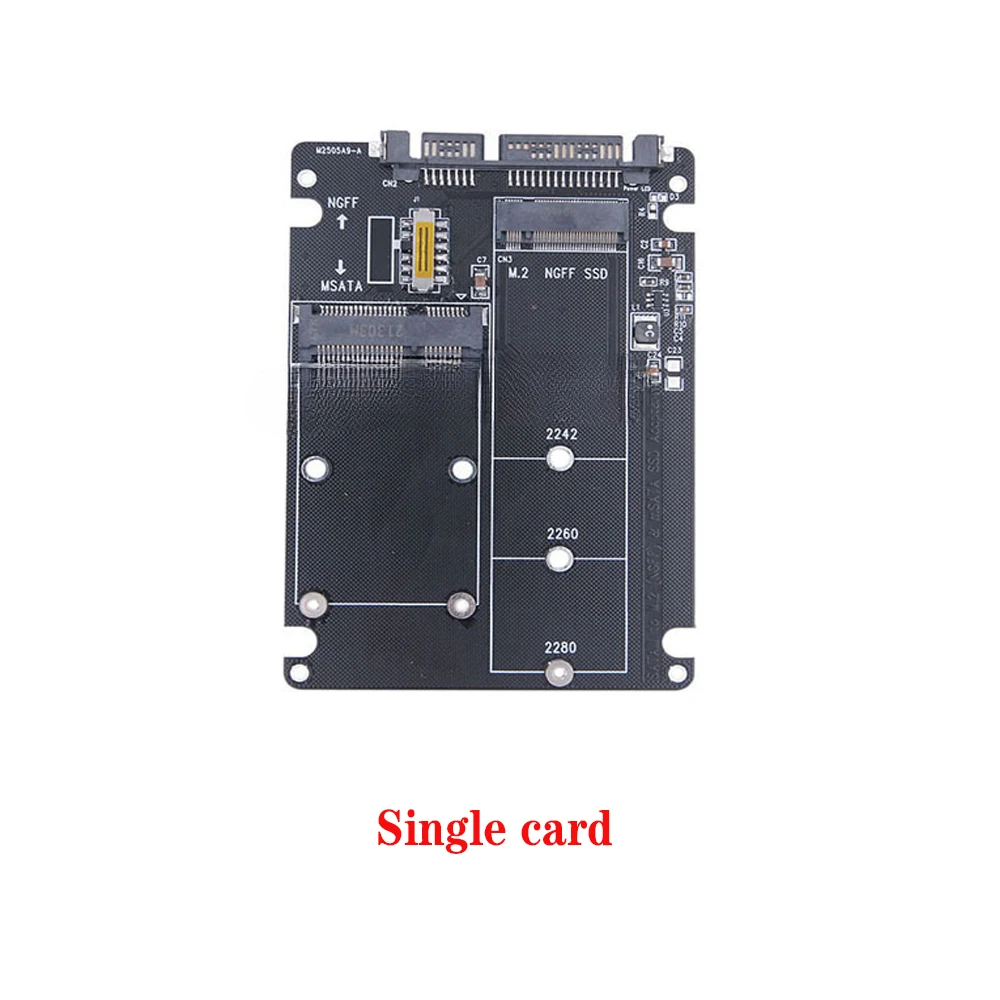 SATA 60Gbps To M2 NGFF SATA SSD MSATA SSD Adapter MSATA To SATA M.2 NGFF To SATA Hard Disk Adapter Board