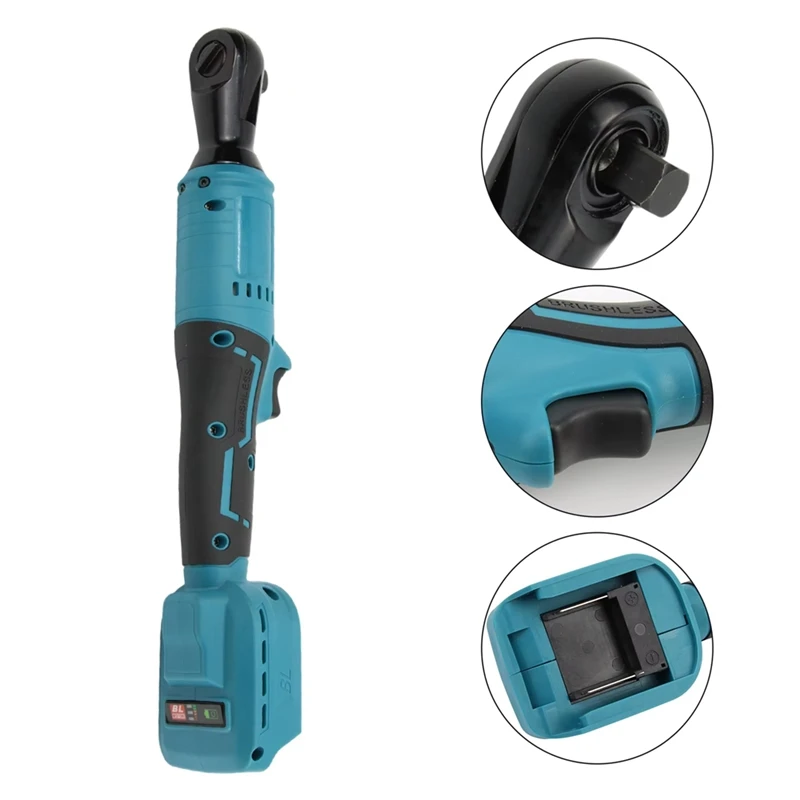 Outil à main électrique sans balais pour batterie Makita 18V, cliquet à angle droit, 3,8 ", 130Nm