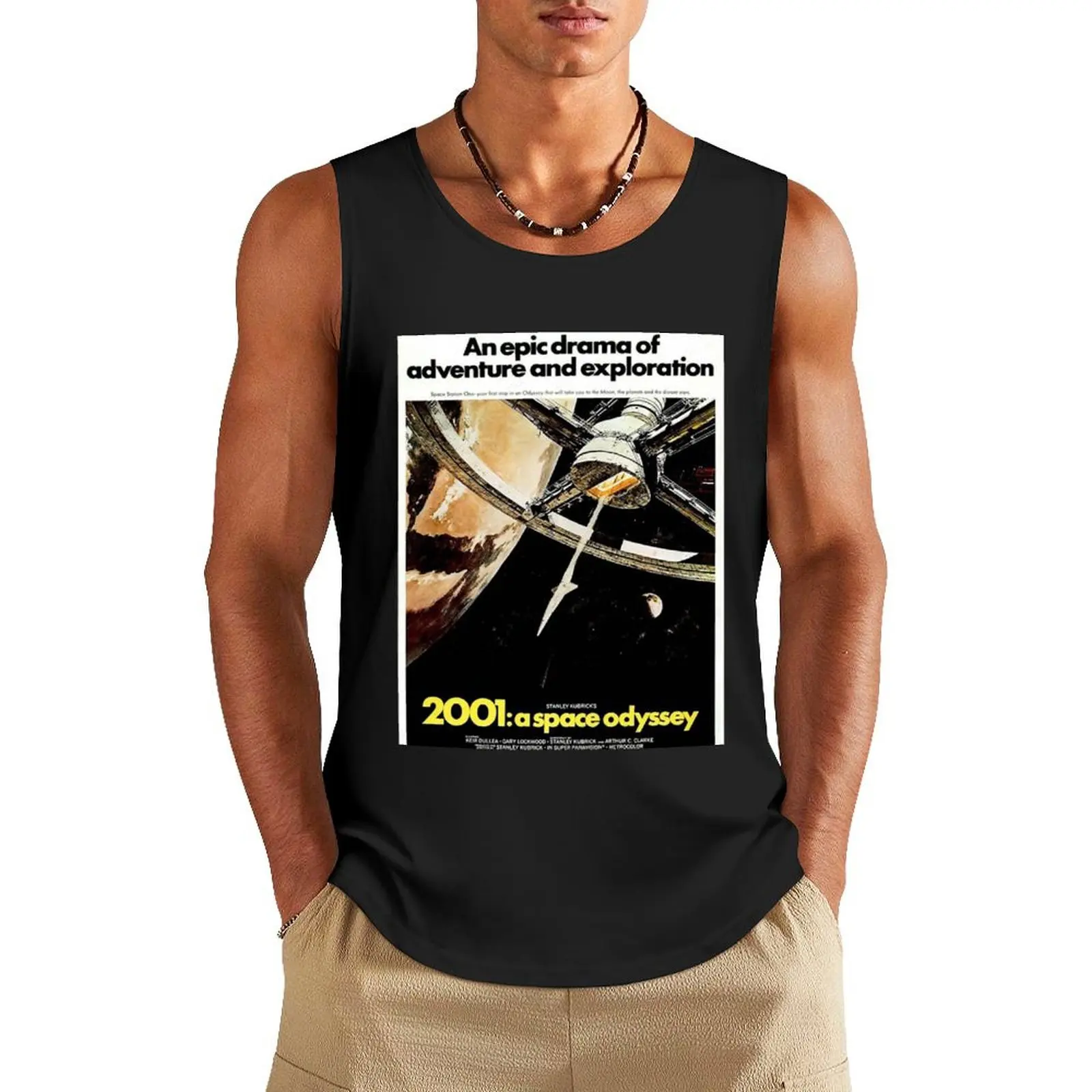 

A Space Tank Top t-shirt for man sports clothes for men sleeveless tshirts for men muscular man