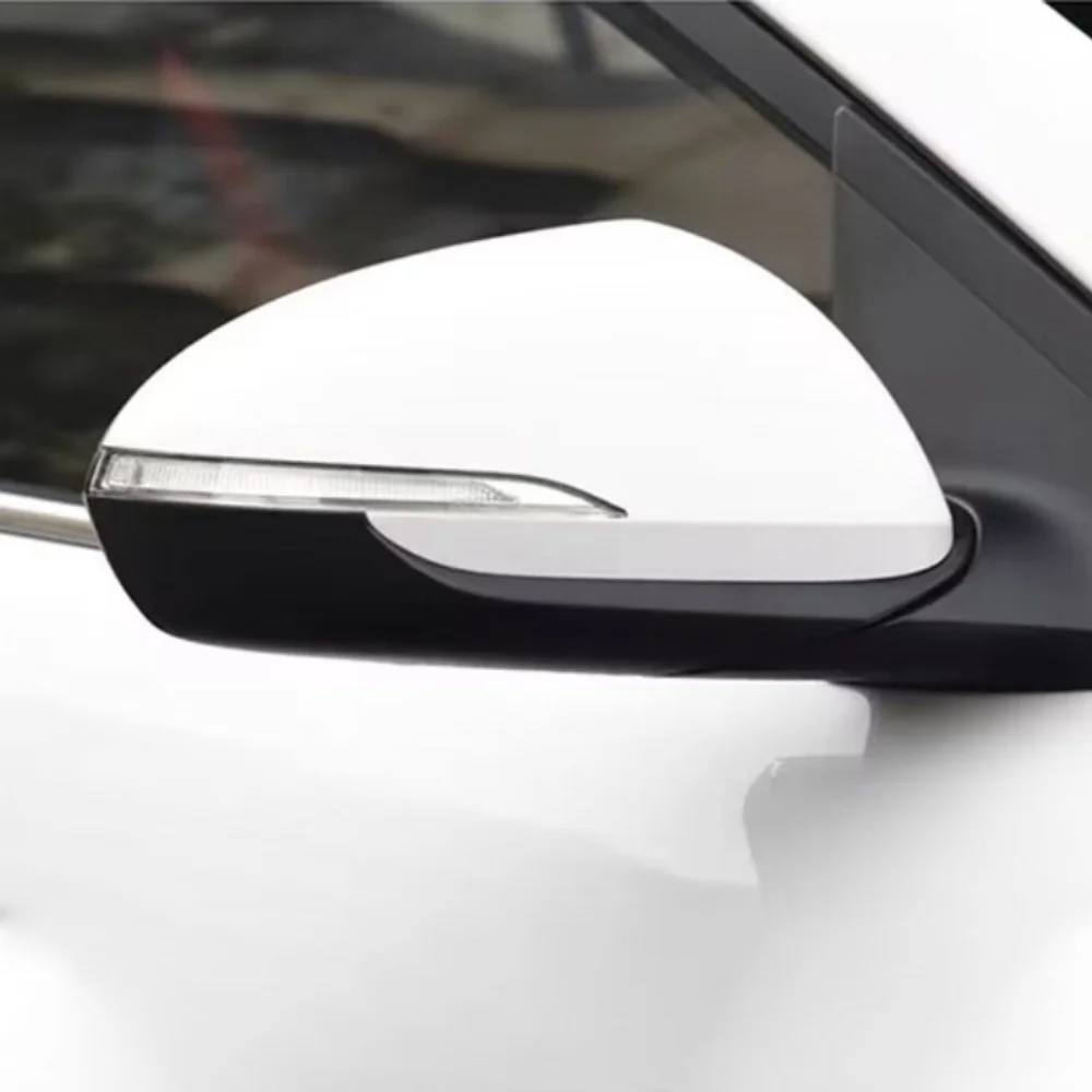 Protective Cover White Door Mirror Shell For Hyundai Elantra 2016-2021 Car Rearview Accessories Blue Mirror Lens Picture Frame