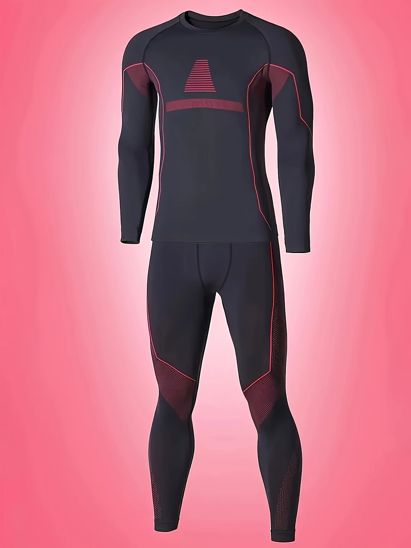 

Men's autumn and winter quick drying, sweat absorbing, running and fitness set, sports outdoor set, windproof and warm underwear