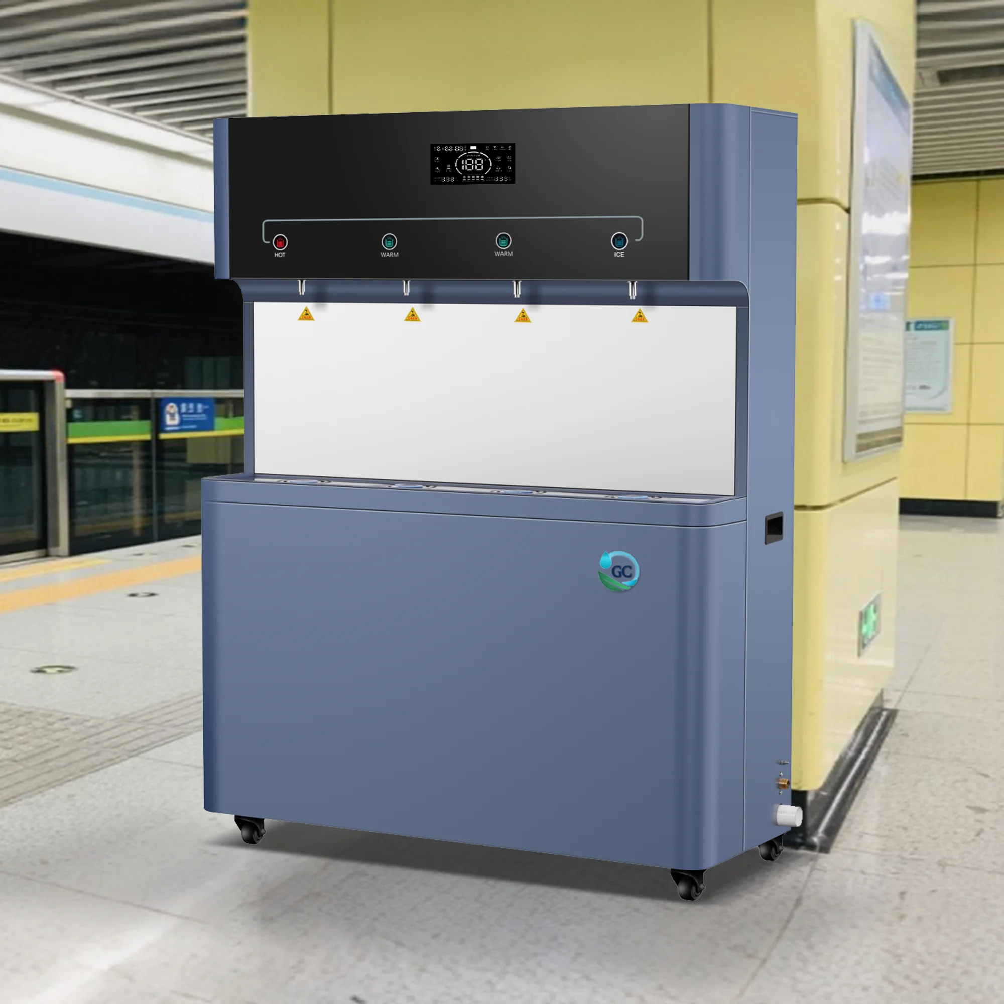 Distributeur d'eau électrique de station d'eau potable de refroidissement d'acier inoxydable