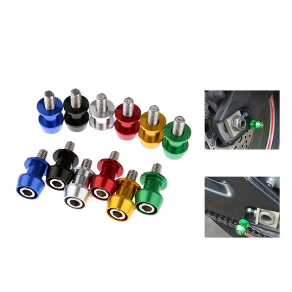 Durable Swing Arm Slider Spools Bracket Screw Set for Motorcycle 4 Wheels and Mini Bike
