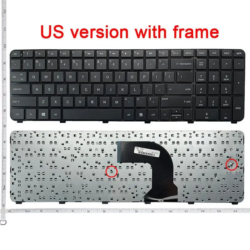 Nuevo teclado para ordenador portátil US/RU para HP Pavilion DV7-7100 DV7-7000 dv7t-7000 DV7-7080eo DV7-7195eo DV7-7290eo DV7