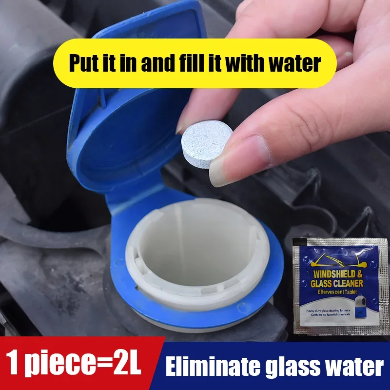 Quickly dissolve wiper water effervescent tablets without waiting for water to be added, making it easy for beginners to operate