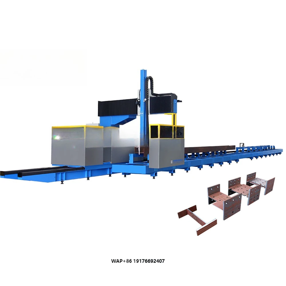 Fiber Multifunction CNC Plasma Cutting and Drilling Machine for Steel Flange