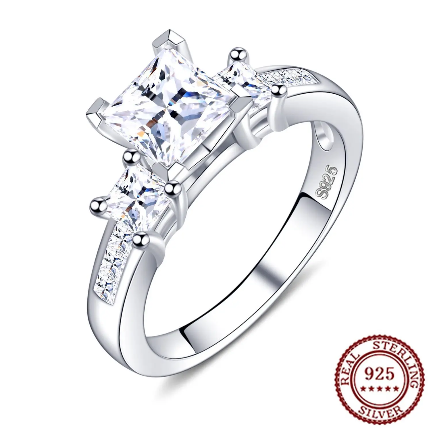 

2025 New Trendy 925 Sterling Silver Classic Temperament, Atmospheric Fashion, Classic Women's Stone Inlaid Fire Stone Ring