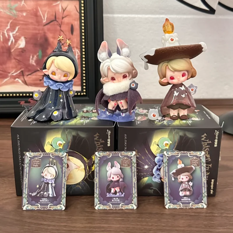 

Новая серия Impopo Whisper in Night: коллекционные фигурки аниме в слепых коробках-сюрпризах, загадочные коробки-сюрпризы, украшения для рабочего стола, игрушки из ПВХ, подарок