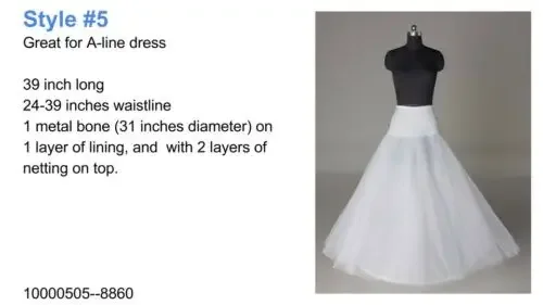 Trắng Hoop/Hoopless/Nàng Tiên Cá/Đuôi Cá Cô Dâu Petticoat Crinoline Tây Nam Không Cho Buổi Tối Hứa Quinceanera Nhân Dịp Đặc Biệt Đầm