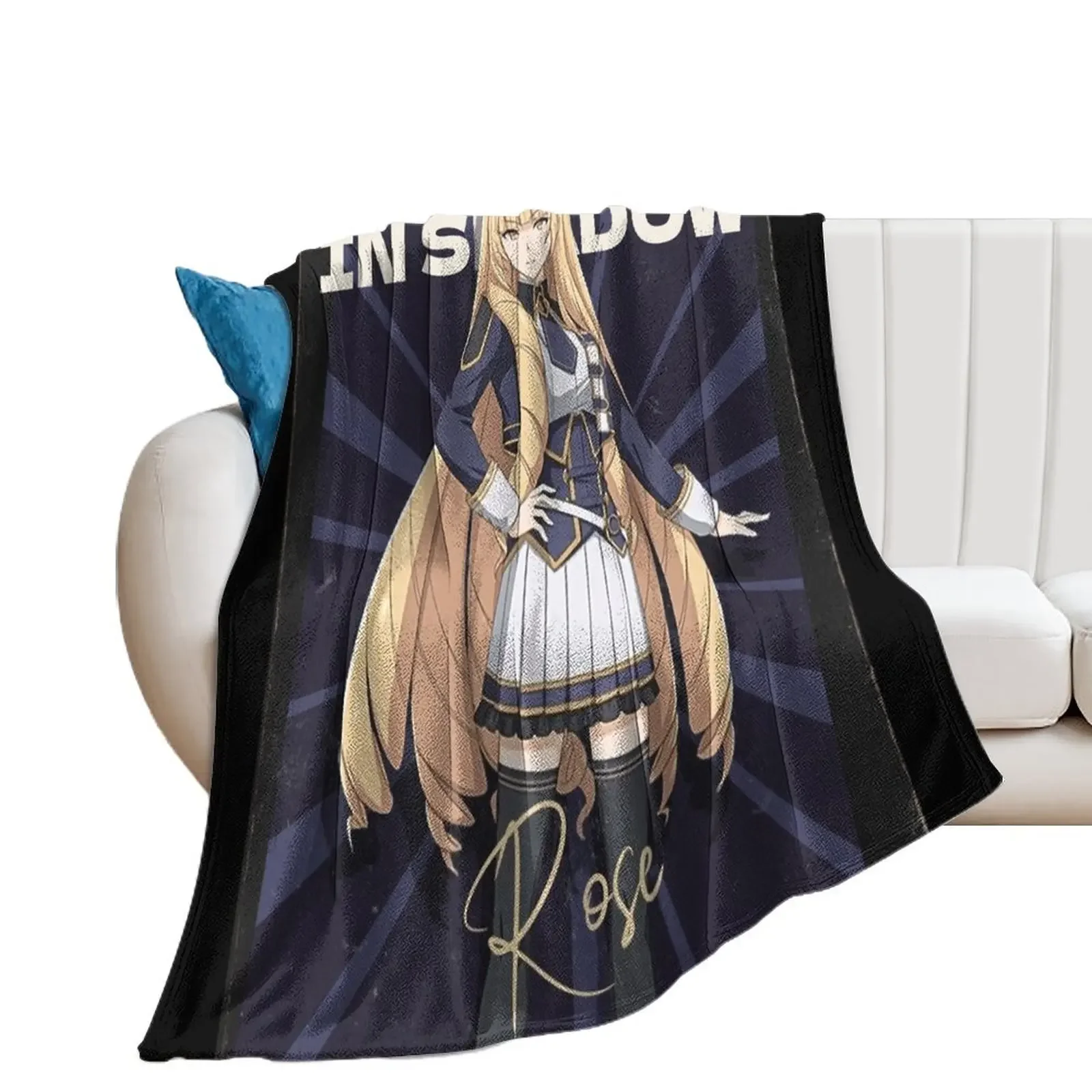 Rose Oriana The Eminence in Shadow Throw Blanket anime For Decorative Sofa Blankets