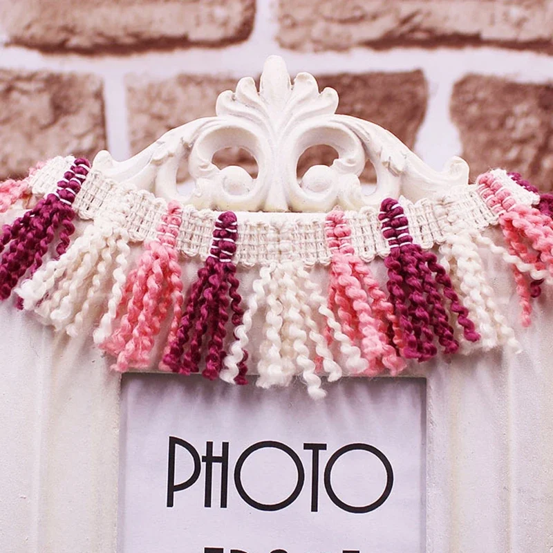 1 Yard/Los Quasten für Schmuck, DIY, Spitzenband, Nähen, Handarbeiten, Quastenbesatz, Kleid, Ball, Fransen, Stoff, Vorhang, Kleidungszubehör – Detail 3