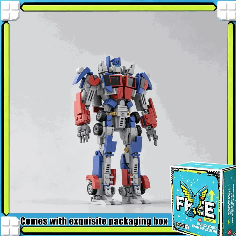 536PCS Classic Hero Robot Mecha Warrior Model Building Blocks Custom MOC Transformable Figure Assembly Toy Display BirthdayGift
