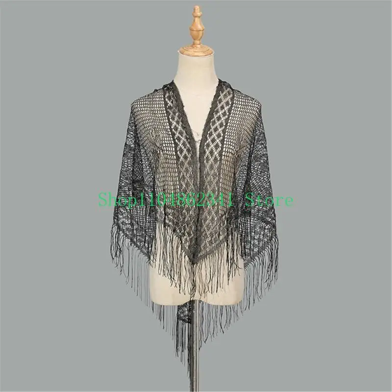 5ASD 세련된 이브닝 드레스 숄 스카프 여성을위한 가볍고 통기 가능한 헤드 워프와 특별한 날.