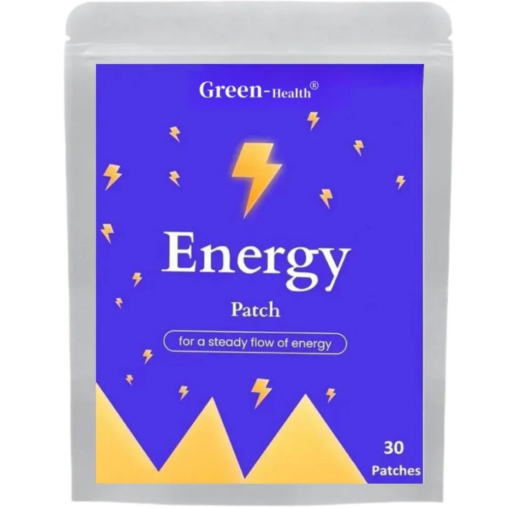 

30 Patches Energy Transdermal Patches Supports Energy with B5 and B3 All Natural Vitamins & Mineral Patch