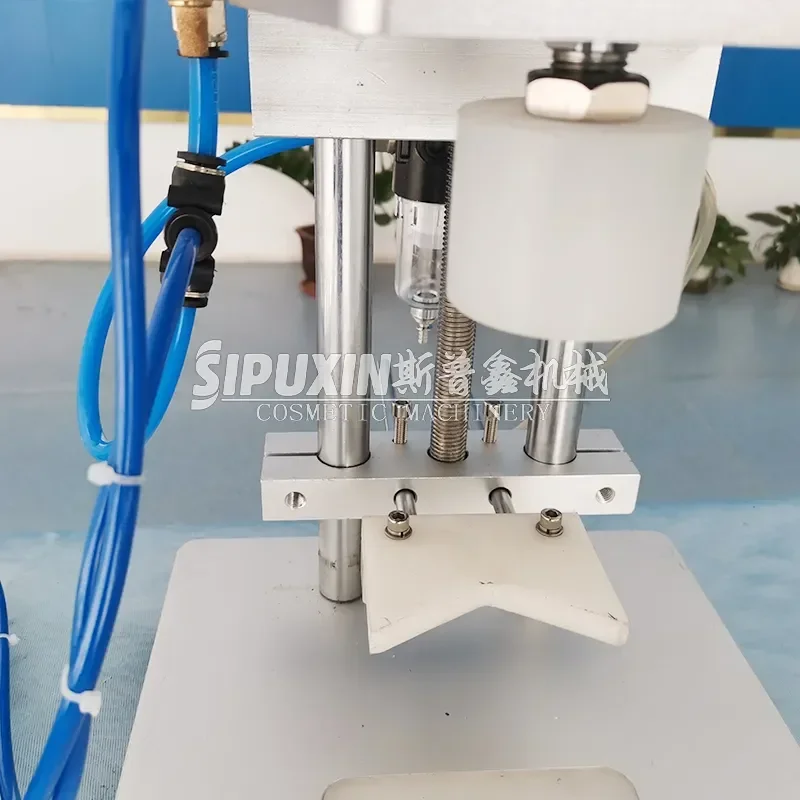 Glass Bottle Crimping Hot Sale Semi Automatic Perfume Bottle Patting Press Sprayer Crimper  Machine