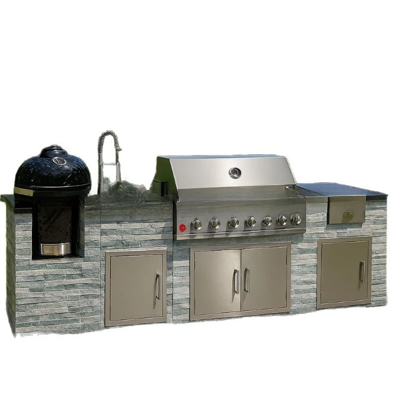 White/silver aluminum stainless steel outdoor charcoal barbecue rack
