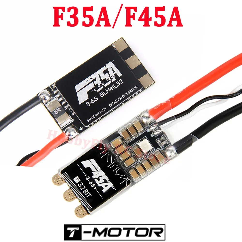 T-MOTOR F35A F45A 3-6S BLHeli_32 32Bit ESC High Quality Speed Controller for FPV RC Racing Drone Plane