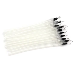 20Pcs Mini Saliva Ejector Aspirator Suction Bonding Tubes Dental Tips with Syring Needle Tip Pits Fissures Dentist Supplies