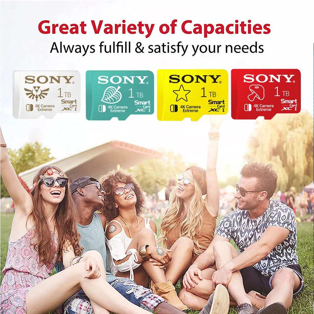 Sony 2TB Memory Card 1TB Micro TF SD Card 512GB 256GB SD Memory Card 128GB Storage Cartao De Memoria For Nintendo Switch Ps4