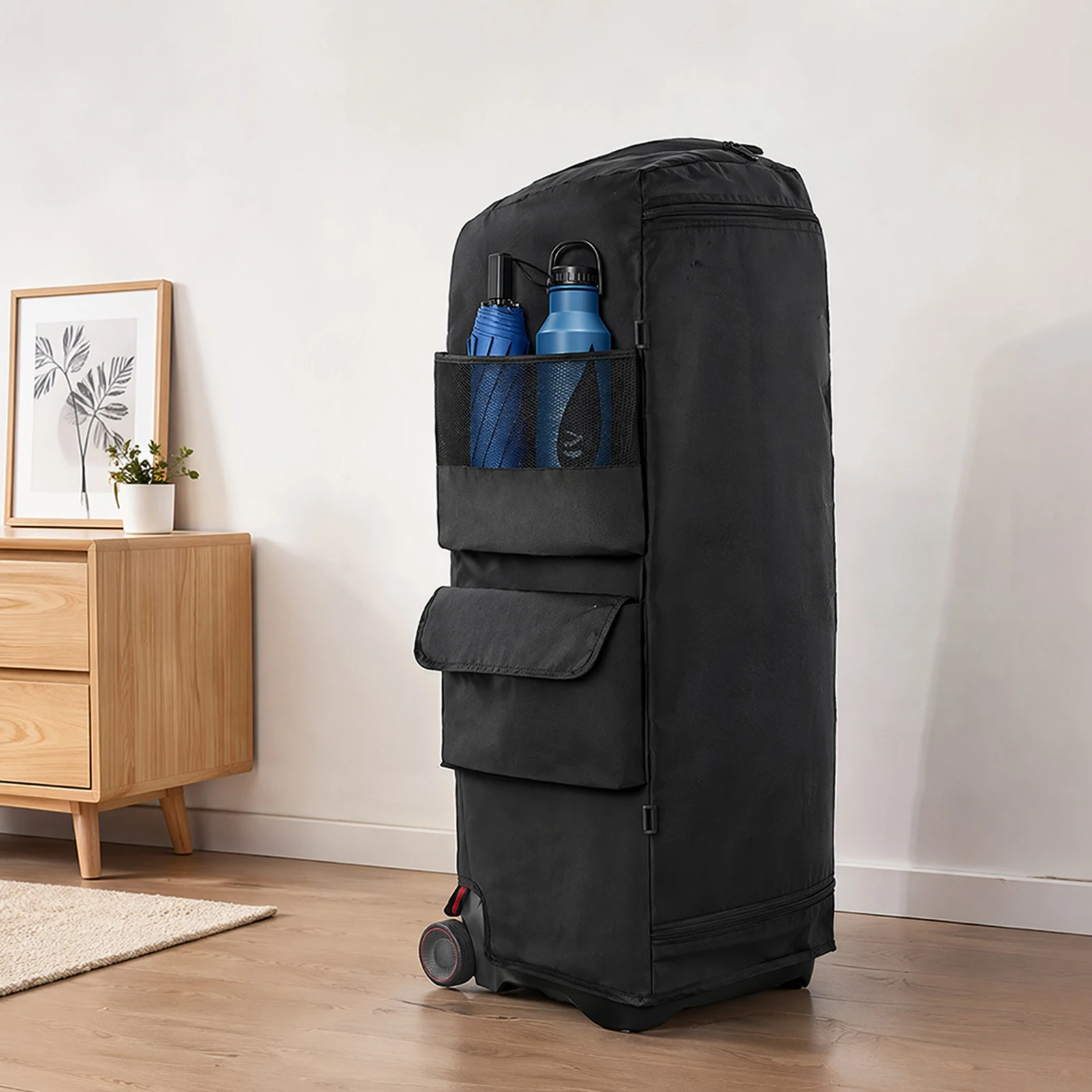 For JBL Partybox Portable Speaker Dust Case Zipper Closure Anti-Slip Dust Cover Waterproof Nylon Storage Case for Outdoor Travel