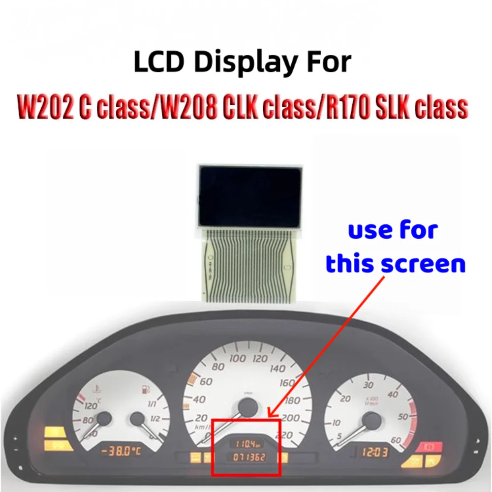 

Дисплей приборной панели LCD для Mercedes 1998-2002 E-класса W210 W202 W208, ремонт приборной панели