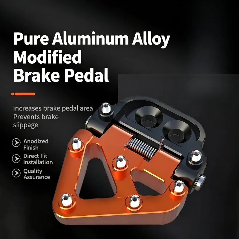 Folding Enlarged Brake Pedal Extension Foot Peg Compatible with KTM 390 790 890 1290 ADV 2018-2025 Motorcycle Modification