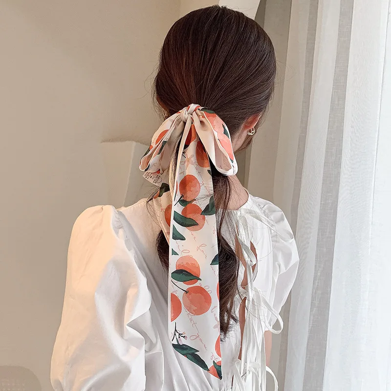 Silk Scarf for Women Luxury Brand Woman Scarf Headband Women\'s Bandana for Hair Kerchief Women\'s Cotton Scarves Ladies Durag New