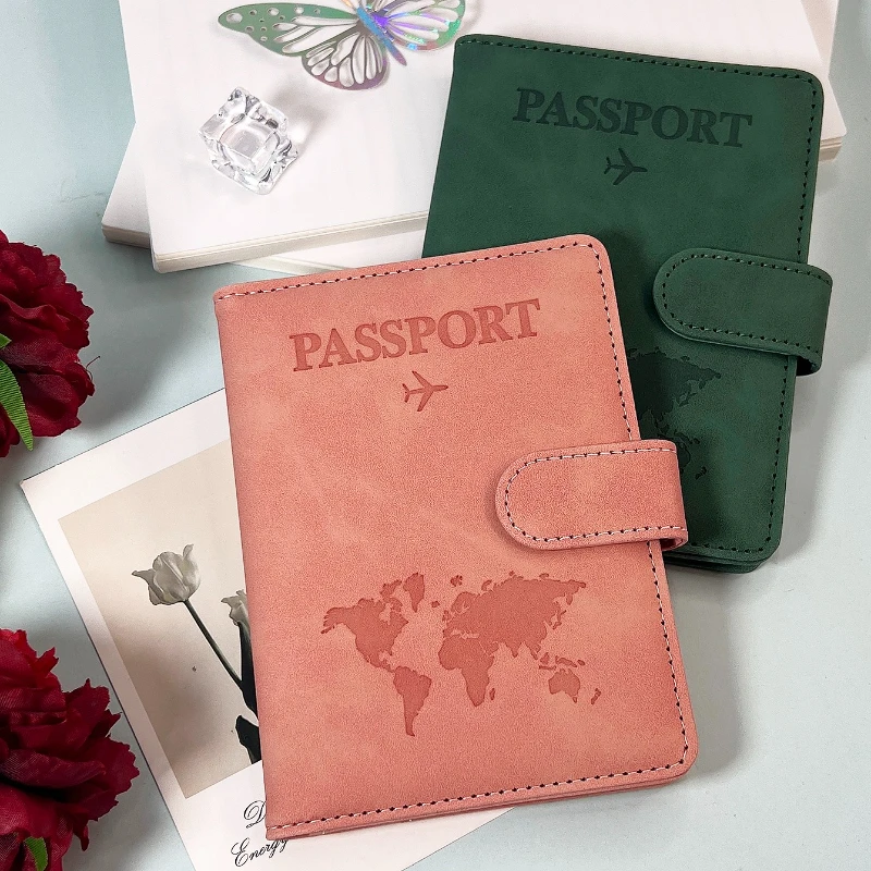 Copertine per passaporto Donna Uomo Lettera Stampa Porta passaporto Clip per biglietti di volo ID Porta carte di credito bancarie Passaporto Organizzatore da viaggio