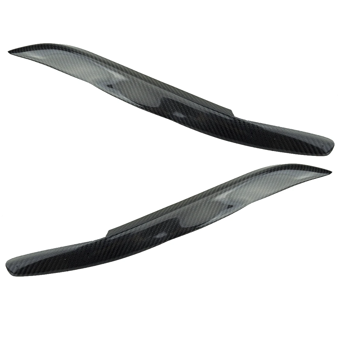 1 paire de garnitures décoratives pour phares avant gauche et droit, compatibles avec Subaru Legacy 2006 2007 2008, noir fibre de carbone, neuves