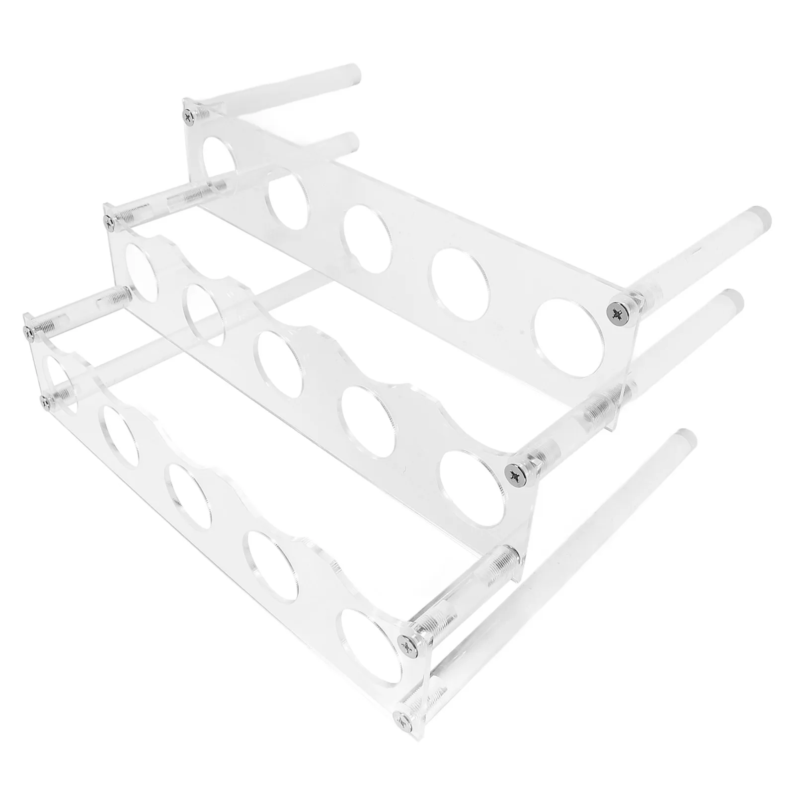 

Ice Cream Cone Holder Stand Clear Acrylic 15 Hole Display Organizer Snack Rack Party Use Ice Cream Cone Holder Stand