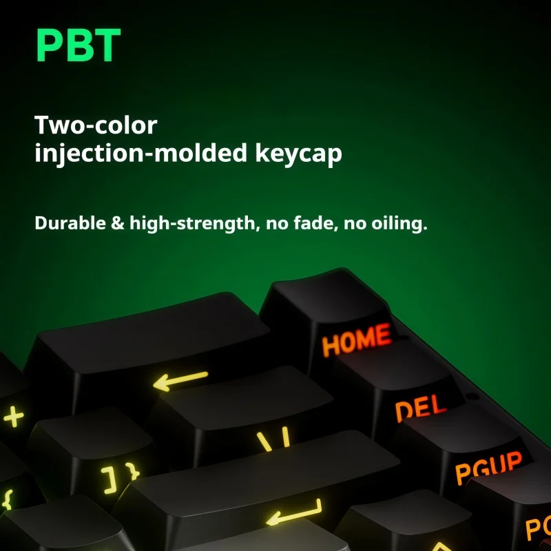 Механическая клавиатура FUN68, магнитная ось, трехрежимное подключение, Rt0.01, ARGB, предназначенная для игр, эргономичная, сверхнизкая задержка, беспроводная связь