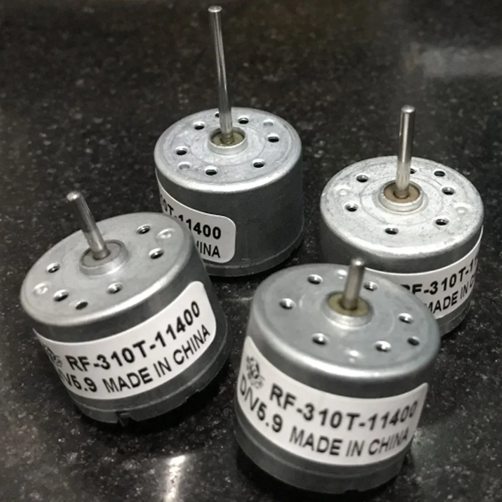 RF-310T-11400 Micro DC Motor DC 3V 5.9V 6V 6400 RPM DC Motor 6mm/10mm/15mm/22mm Long Shaft DIY Mini Fan Motor