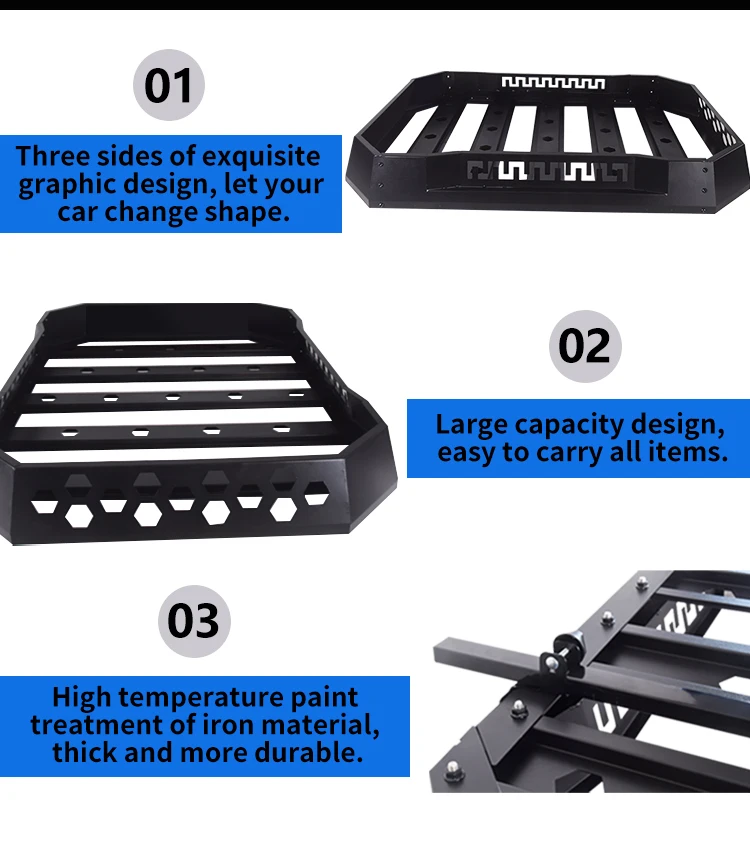 Truck Roof Rack Car Roof Carrier Box Aluminum Roof Rack 4x4customcustom