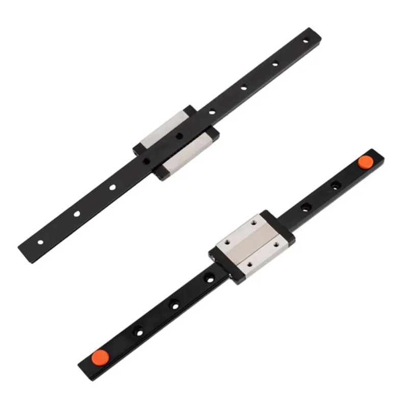 MGN15 15mm Linear Sliding Guide Rail Full Black L 50 100 300 500 1200mm + MGN15H or MGN15C Block for DIY 3D Printer and Machines