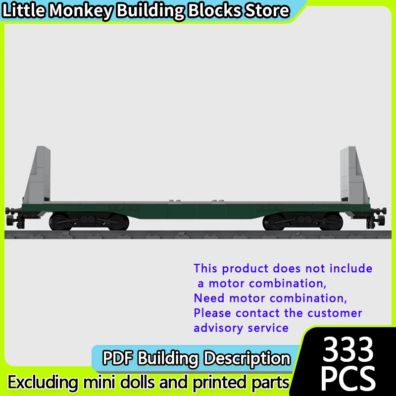 

City Car Model MOC Building Bricks Flat Freight Car Bulkhead Modular Technology Children Holiday Gifts Assemble Toys Suit