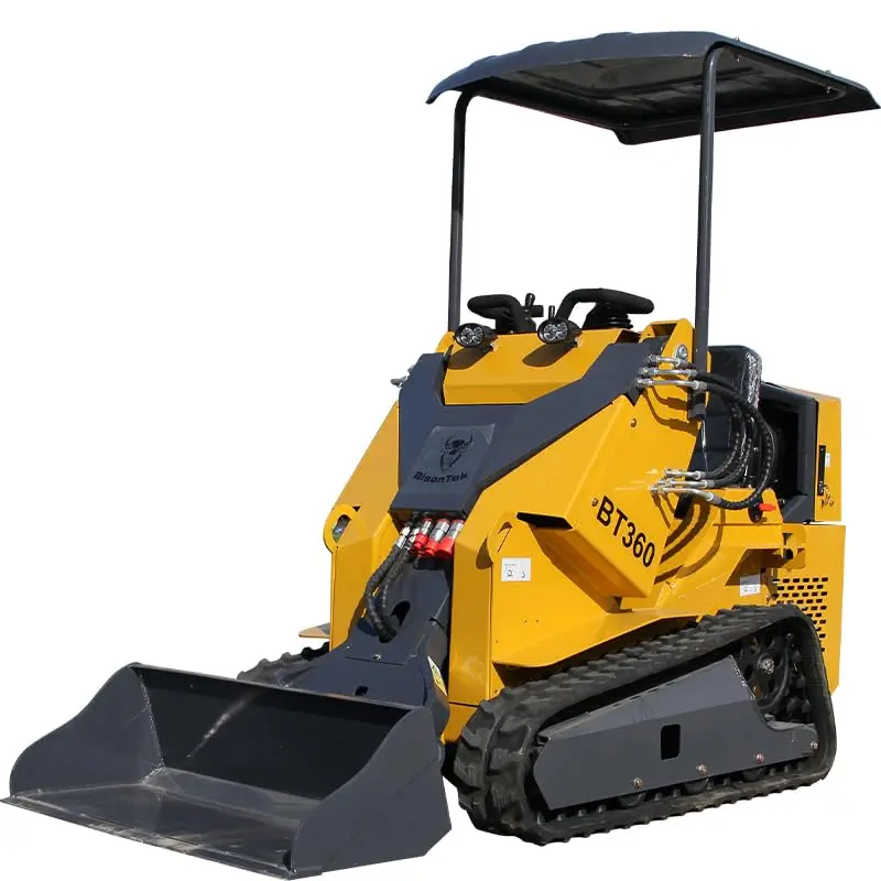 

Multifunctional Ride-on Mini Skid Steer Loader DK360 Track Riding Loader Compliance Engine