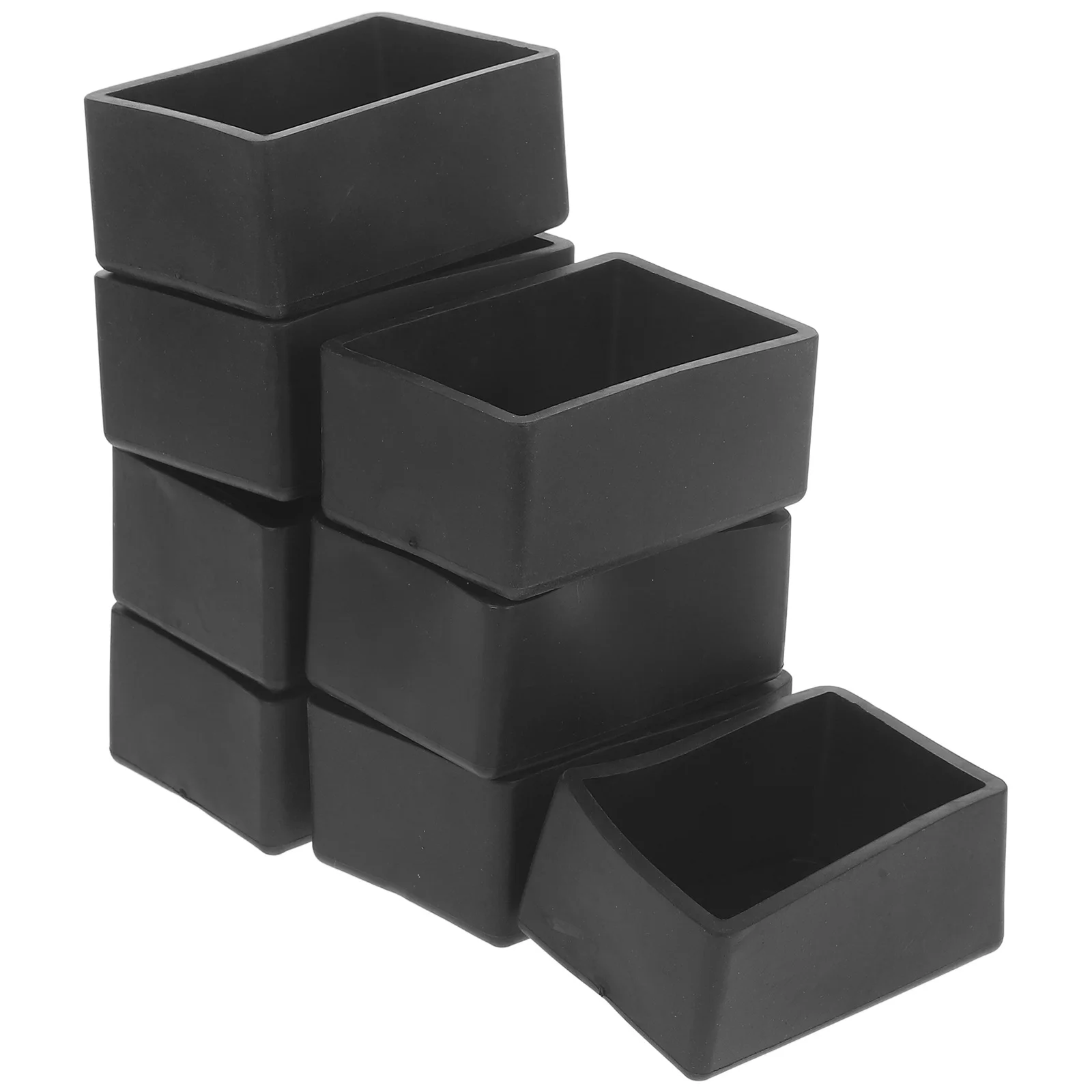 

8pcs Rectangular Furniture Leg Caps Chair Protectors Smooth Glide Anti-Scratch Floor Protector For Hardwood Tile Laminate Chair