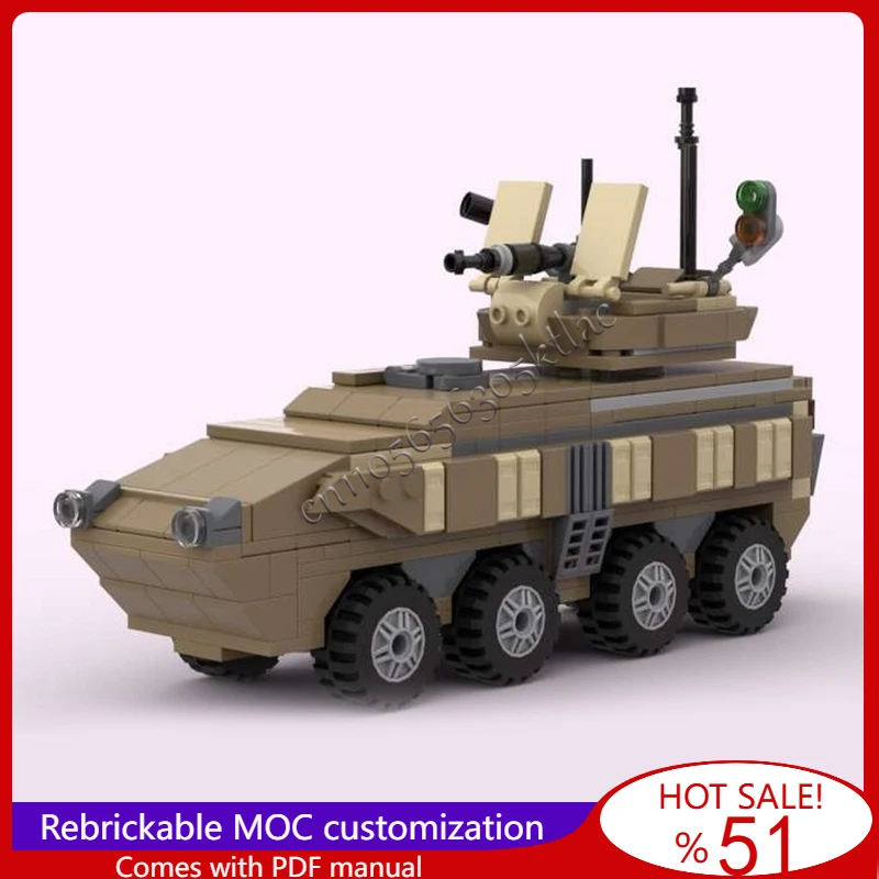 

433 шт. MOC на заказ M1126 пехотная боевая машина-разрушитель модель собранная обучающая креативная детская игрушка праздничные подарки
