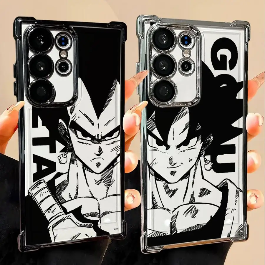 حافظة لهاتف سامسونج جالاكسي S20 FE S23 S25 Edge S21 Plus S22 Ultra S24 Dragon Ball Goku VS Vegeta