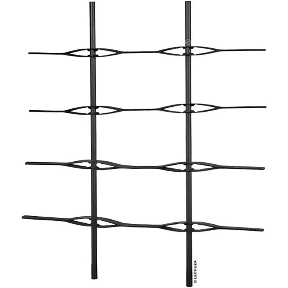 Trellis Style Trio Planters, 44.5 Wide x 66.9 Tall, Black