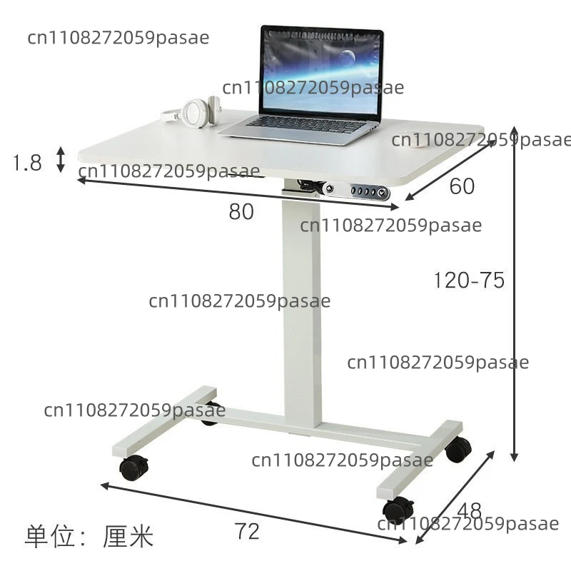 Electric Lifting Table Lifting Standing Removable Computer Desk White Learning Reading Home Office