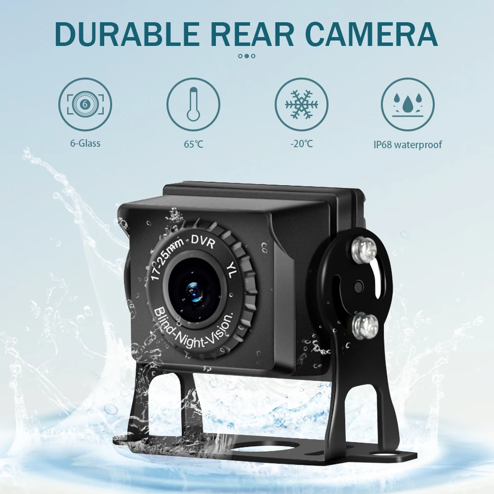 AHD 1080P Car Reverse Backup Camera Night Vision HD Rear View Vehicle Camera Waterproof for Heavy Duty Truck Bus Car Universal