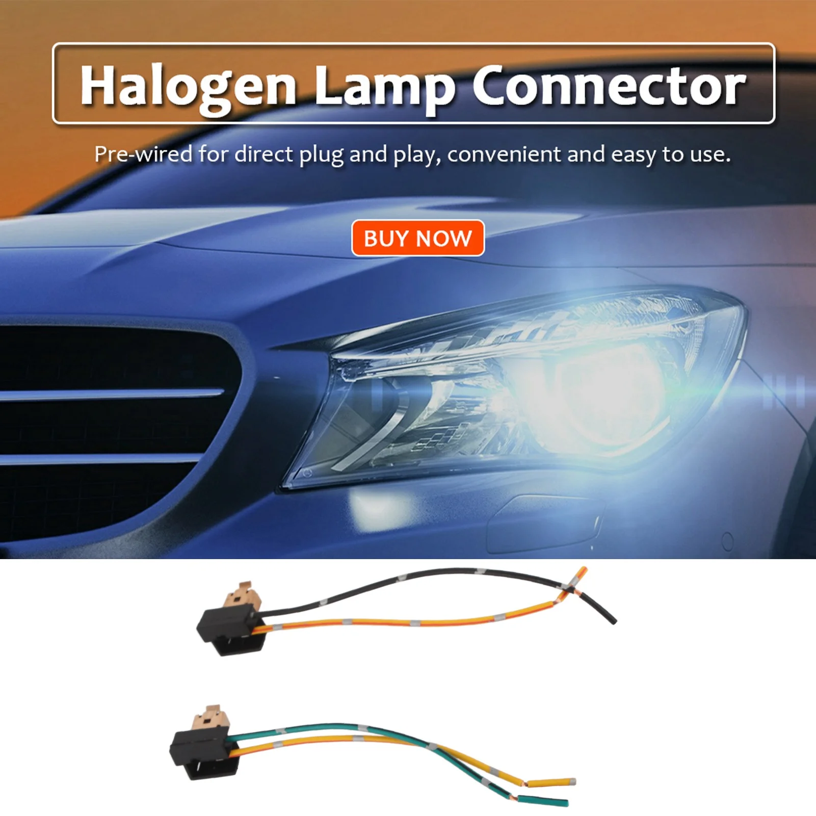 

Разъем для галогенной лампы, адаптер для цоколя лампы головного света, кабель-разъем для лампы H1