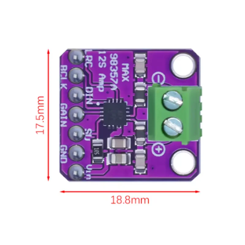 XINANDI MAX98357 MAX98357A I2S 3W Class D Verstärker Breakout Interface I2S DAC Decoder für Audio