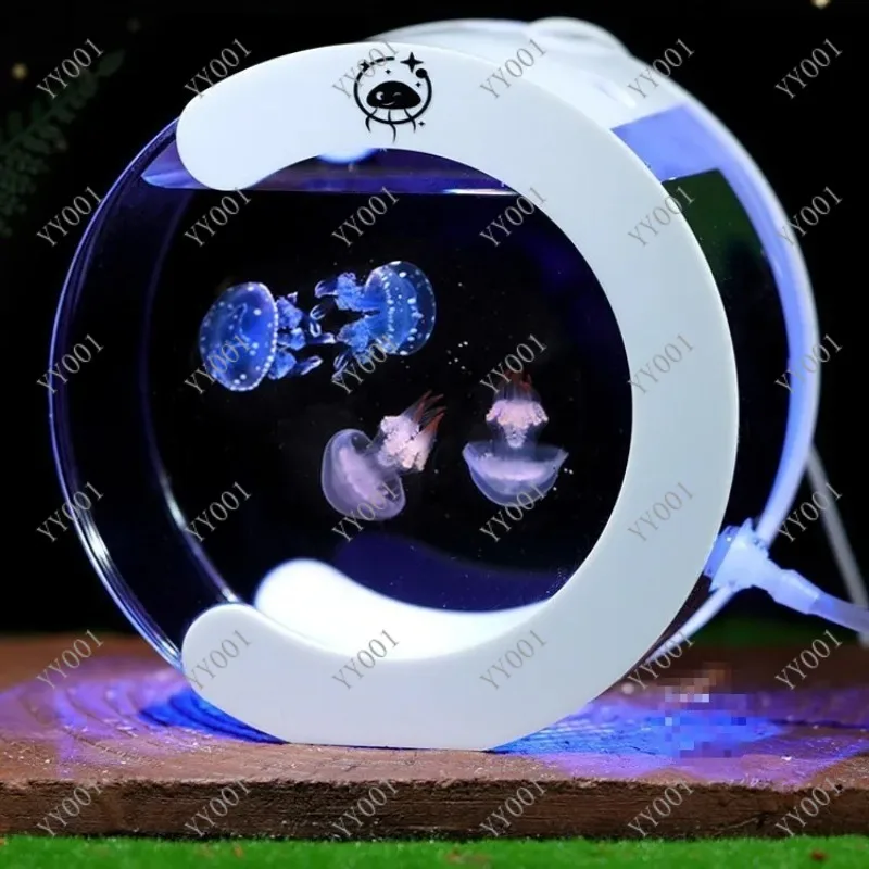 Desktop Circulating Jellyfish Aquarium Tank Lazy Small Pet Breeding Bowl