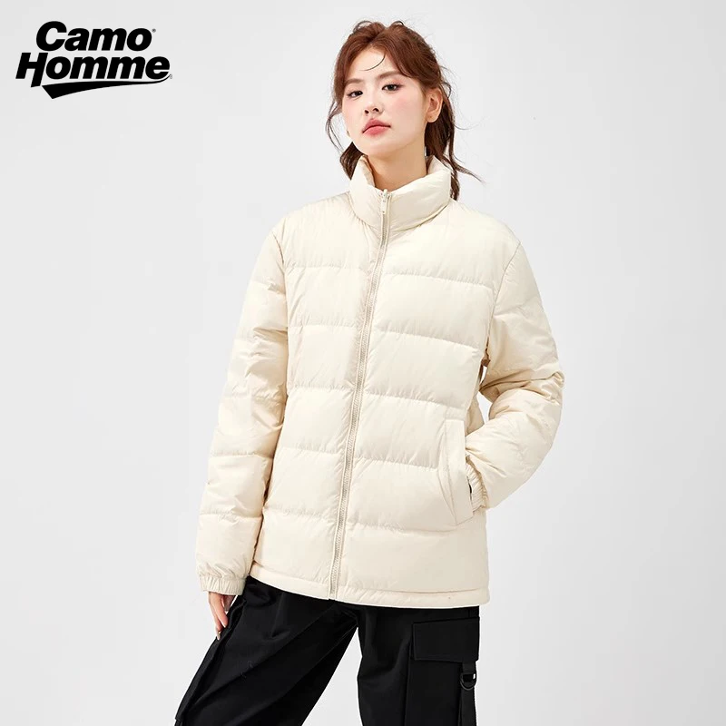 

Graphene Self-Heating down Jacket Unisex Solid Windproof Puffer Jacket Stand Collar Classical Warm Jacket Winter Outdoor