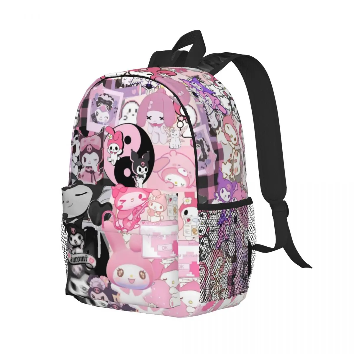 My Melody-Fashionable School Bag Padrão, Imprimir Mochila Leve, Novo, 15 Polegada