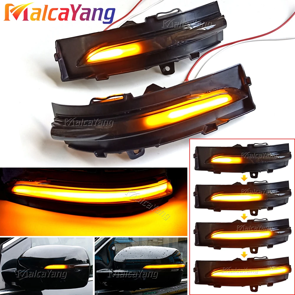 Auto-LED Dynamischer Blinker für Ford Edge ST 2015-2018 2019 Seitenspiegel Indikator Blinkleuchte Zubehör